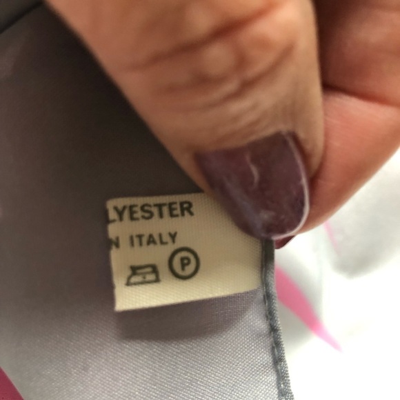 Marco Corsari Floral Scarf Grey Pink White - Picture 6 of 9